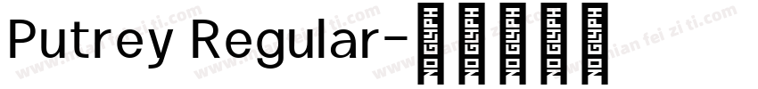 Putrey Regular字体转换